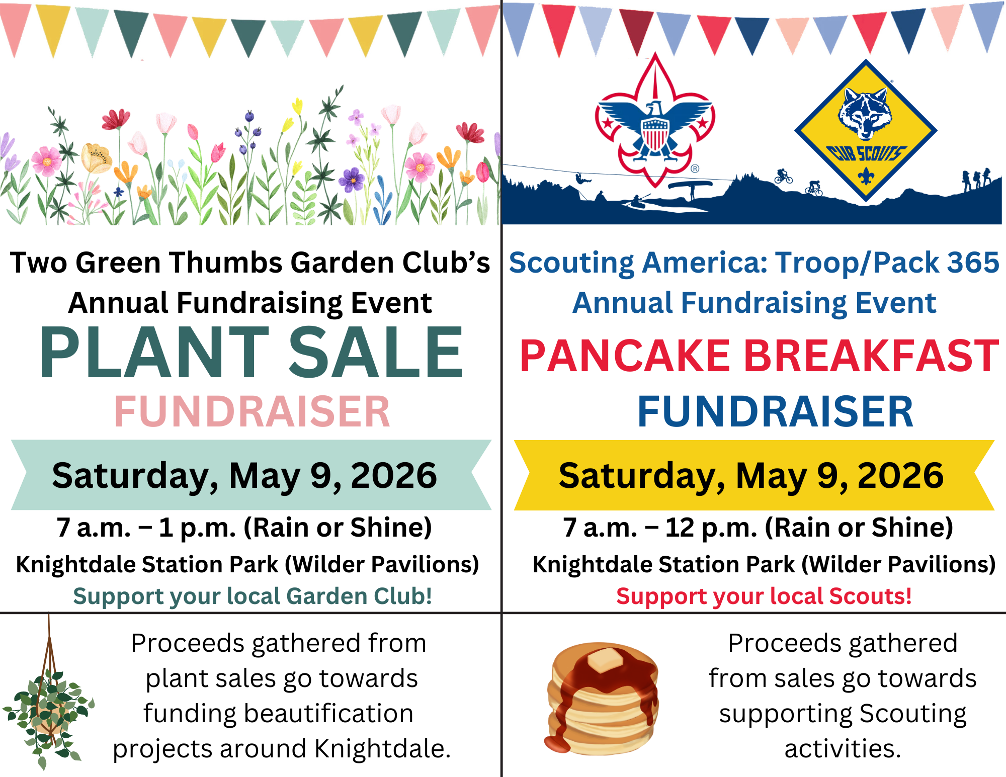2026 pancake and plant fundraiser